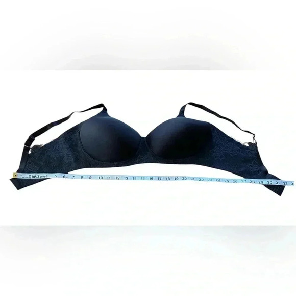 NWOT, WonderBra, Floral Lace  Wire-Free Bra, 40DD, Black - Picture 6 of 8